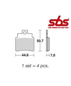 SBS 775 Brake Pad Kit
