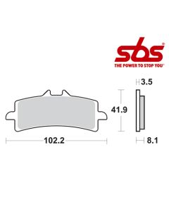 SBS 841 Brake Pad Kit