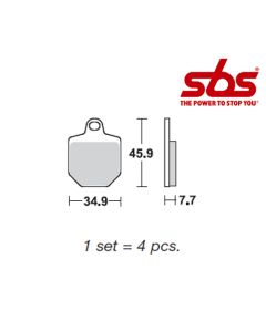 SBS 843 Brake Pad Kit