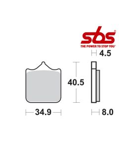 SBS 870 Brake Pad Kit