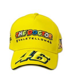 Kids Paddock Cap Rossi 46 Yellow The Doctor One-Size