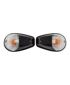 Motorcycle Fairing Indicators With Black Body And Clear Lens