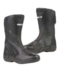 Bike It 'Burhou' All-Seasons Waterproof Black Sports Touring Motorcycle Boot