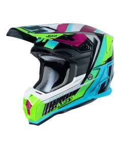 Just1 Helmet J22 Frenetik Neon Fluo Lime Black [ACU Gold]