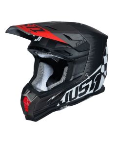 Just1 Helmet J22 Flagman Red Titanium Black [ACU Gold]
