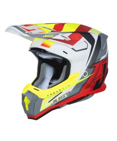 Just1 Helmet J22 Frenetik Fire Fluo Yellow Red White [ACU Gold]