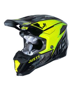 Just1 Helmet J40 Shooter Camo Fluo Yellow Black [ACU Gold]