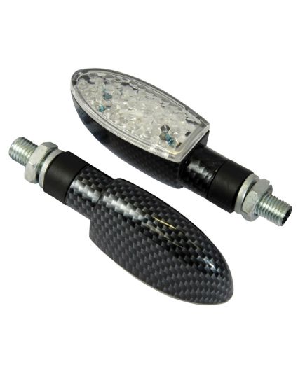 LED Orb Indicators Carbon Body