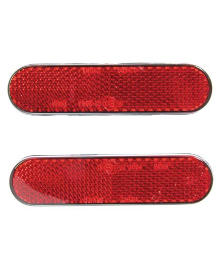 Reflector Kit Red 2 Pieces Self Adhesive 22 X 94mm E-Marked