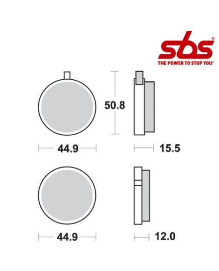 SBS 500 Brake Pad Kit