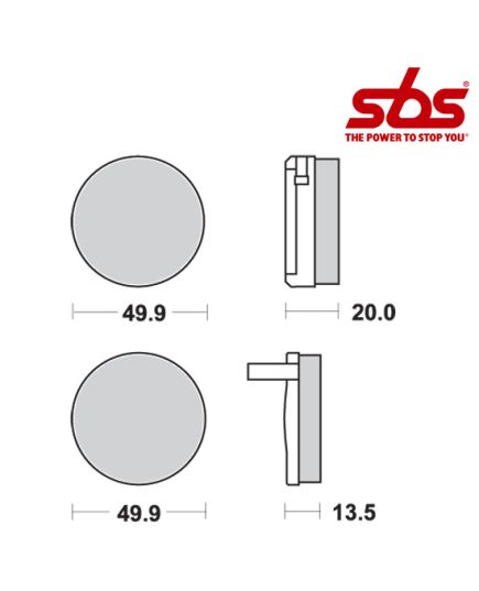 SBS 502 Brake Pad Kit