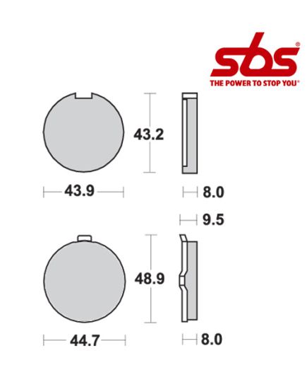SBS 524 Brake Pad Kit