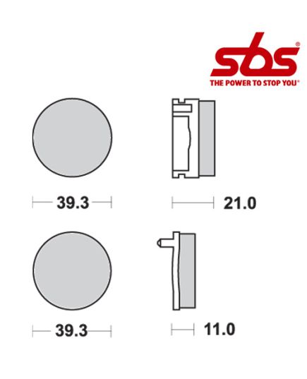 SBS 525 Brake Pad Kit