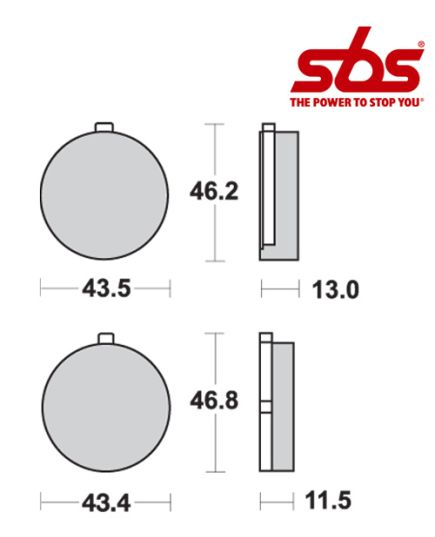 SBS 538 Brake Pad Kit