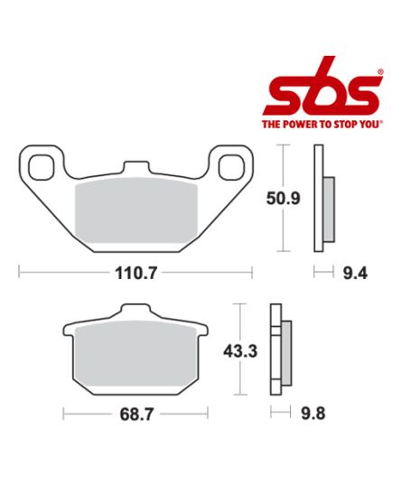 SBS 557 Brake Pad Kit