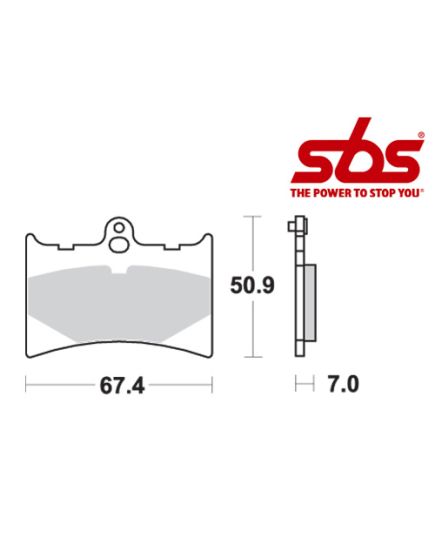 SBS 601 Brake Pad Kit