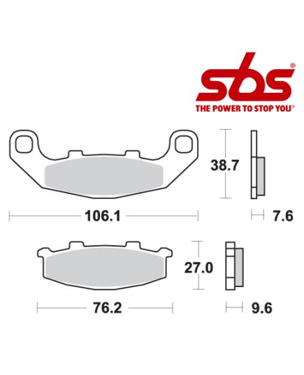 SBS 615 Brake Pad Kit