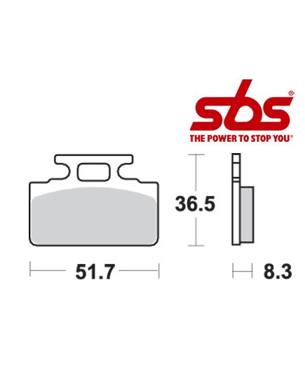 SBS 618 Brake Pad Kit
