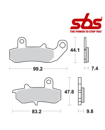 SBS 635 Brake Pad Kit