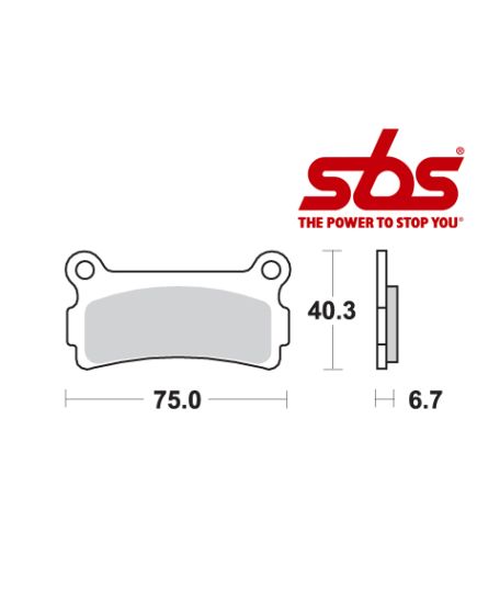 SBS 636 Brake Pad Kit