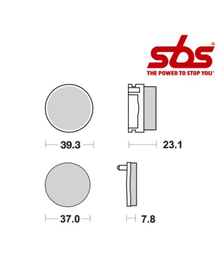 SBS 637 Brake Pad Kit