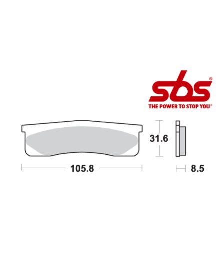 SBS 660 Brake Pad Kit