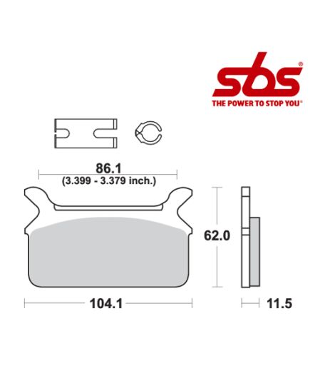 SBS 668 Brake Pad Kit