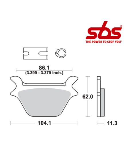 SBS 669 Brake Pad Kit