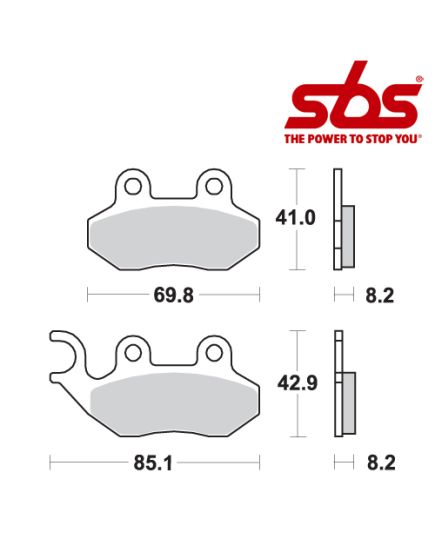 SBS 708 Brake Pad Kit