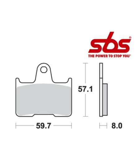SBS 715 Brake Pad Kit