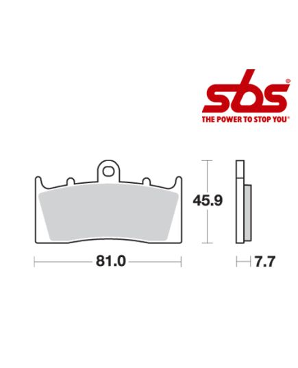 SBS 743 Brake Pad Kit