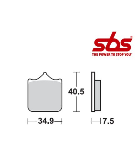 SBS 762 Brake Pad Kit