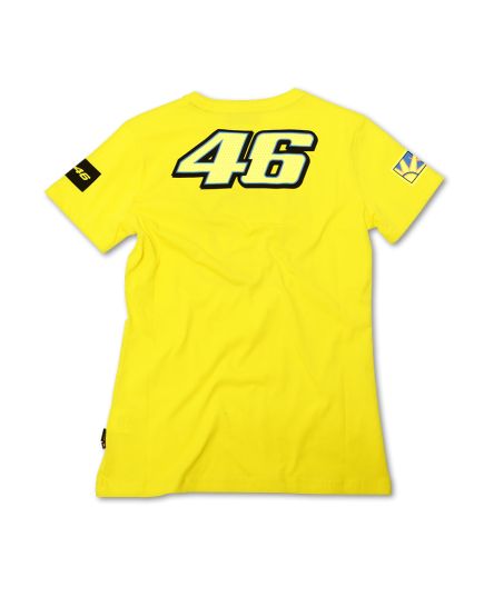 Ladies T-Shirt Rossi 46 The Doctor Yellow Back