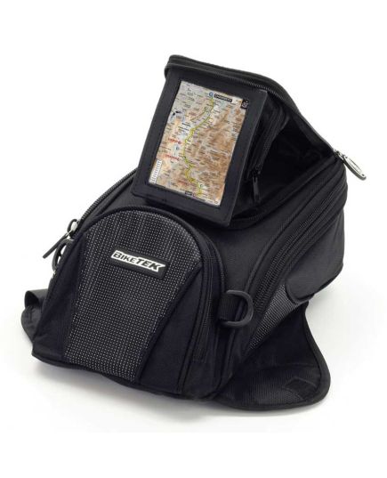 Motorcycle Tank Bag Midi With GPS Pod In Use
