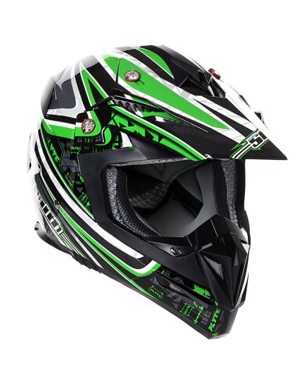 Stealth MX Helmet HD210 Droid Green