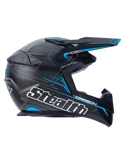Stealth Pro Carbon Kevlar MX Helmet HD210 - Blue