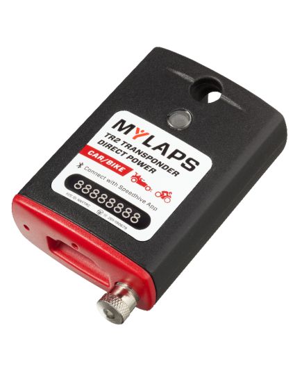 Mylaps TR2 Transponder Direct Power - BIKE / CAR Side View