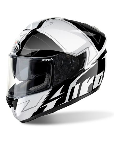 AIROH Helmet ST 701 Full Face Motorcycle Helmet - Way Black Gloss