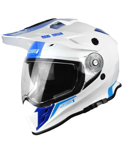 JUST1 J34 Shape Adventure Crash Helmet - Neon Blue