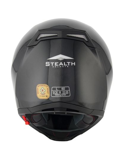 Stealth All Carbon Full Face Road Helmet - HD117 - Carbon back
