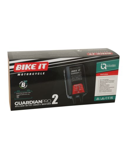 Bike It Guardian Pro 2 Intelligent Battery Charger and Maintainer 6/12V 1.25A