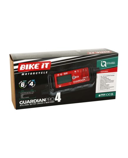 Bike It Guardian Pro 4 Intelligent Battery Charger and Maintainer 6/12/14.4V 6A box