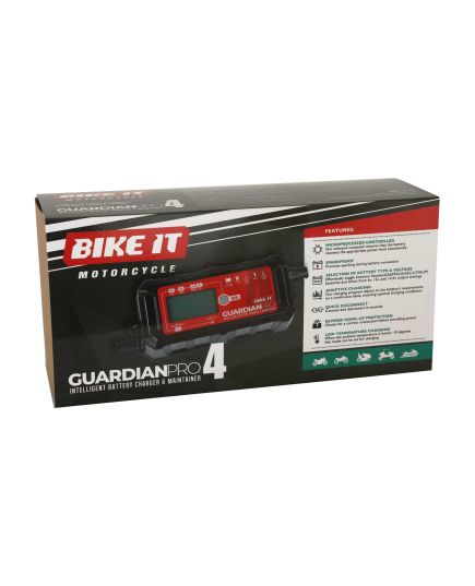 Bike It Guardian Pro 4 Intelligent Battery Charger and Maintainer 6/12/14.4V 6A box