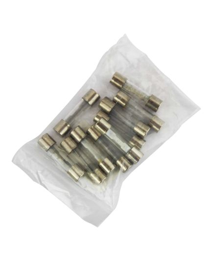Pack of 10 x 25mm Glass Motorcycle Fuses 7-30 Amp