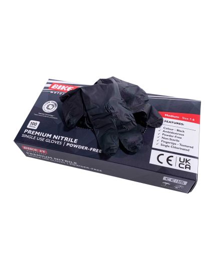 Disposable Black Nitrile Workshop/Mechanics Gloves (Powder Free)