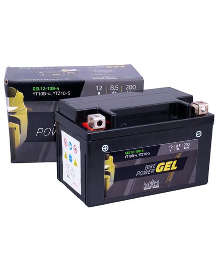 Intact Bike-Power Gel Battery YT10B-4 / YTZ10-S / MG10ZS and Box