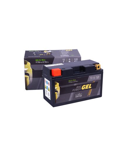 intAct YT7B-4 / GT7B-4 Gel Bike-Power Battery and box