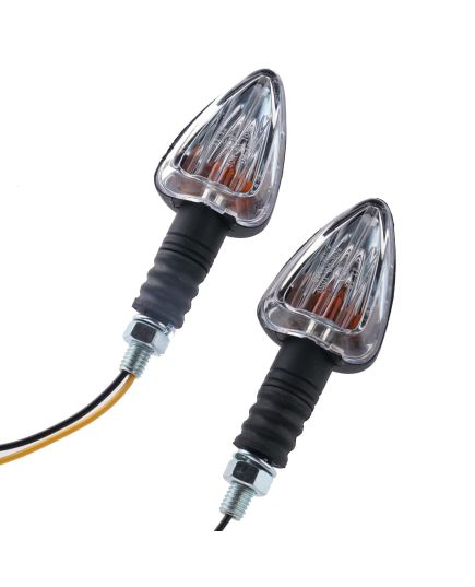 Motorcycle Arrow Indicators With Black Body And Clear Lens