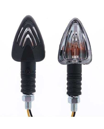 Motorcycle Arrow Indicators With Black Body And Clear Lens