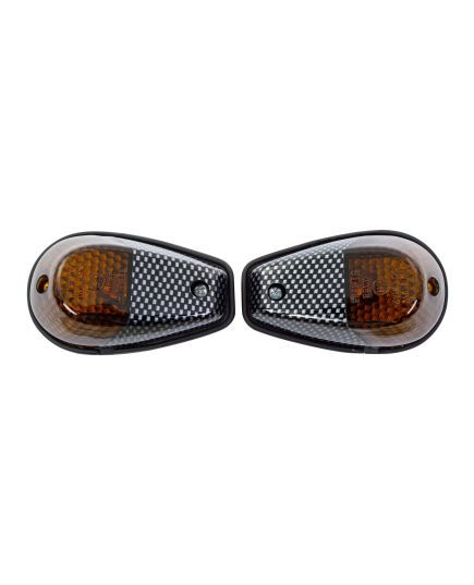 Motorcycle Original Fairing Indicators With Carbon Body And Smoked Lens